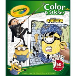 040938 Crayola Minions The Rise of GRU Color & Sticker