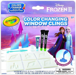 232102 Crayola Color Changing Window Clings Frozen 2