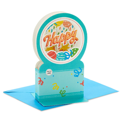 All the Happiness Snow Globe Musical 3D Birthday Card With Motion
